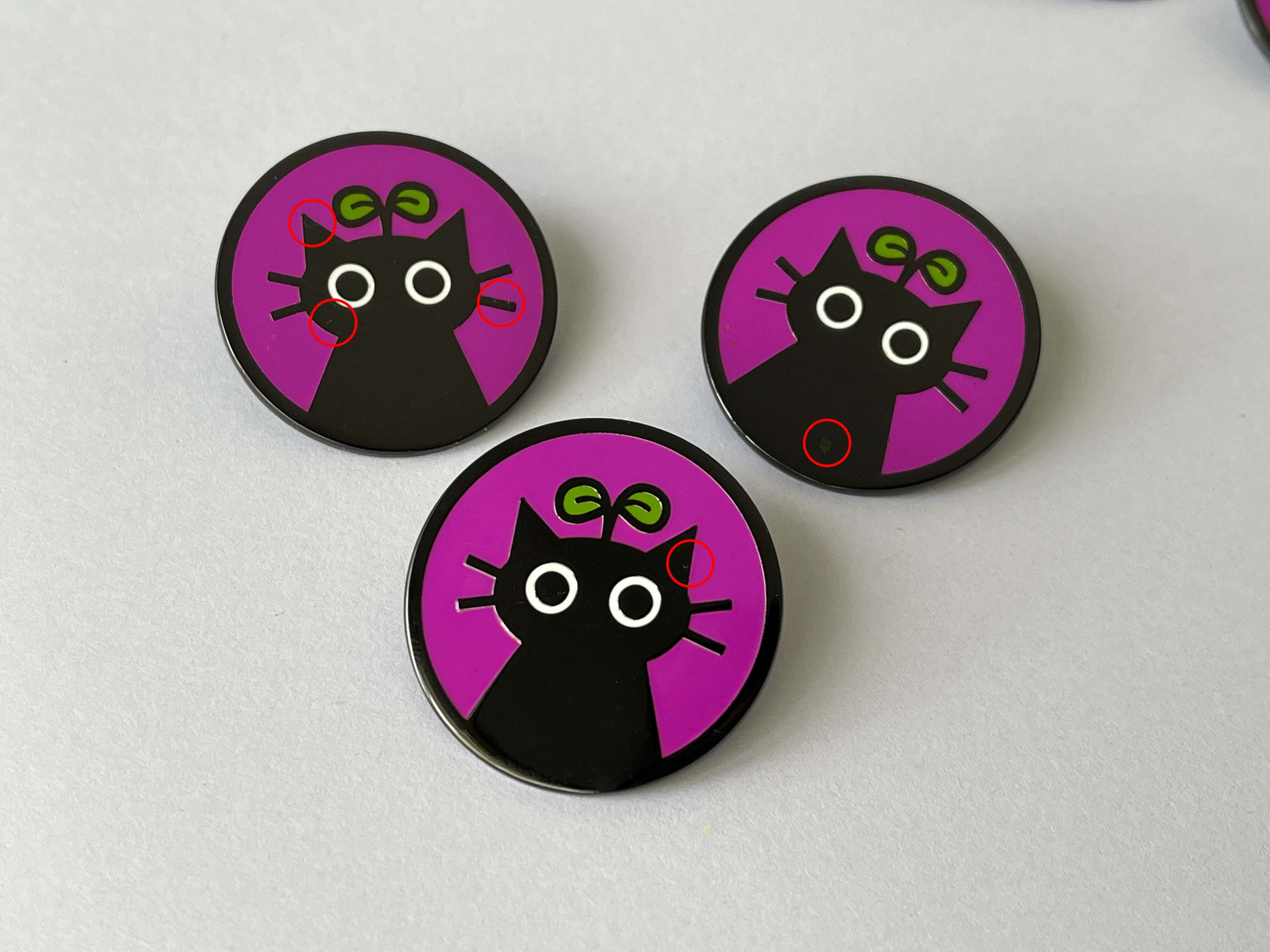 B Grade Keep Going, Keep Growing Cat Enamel Pin