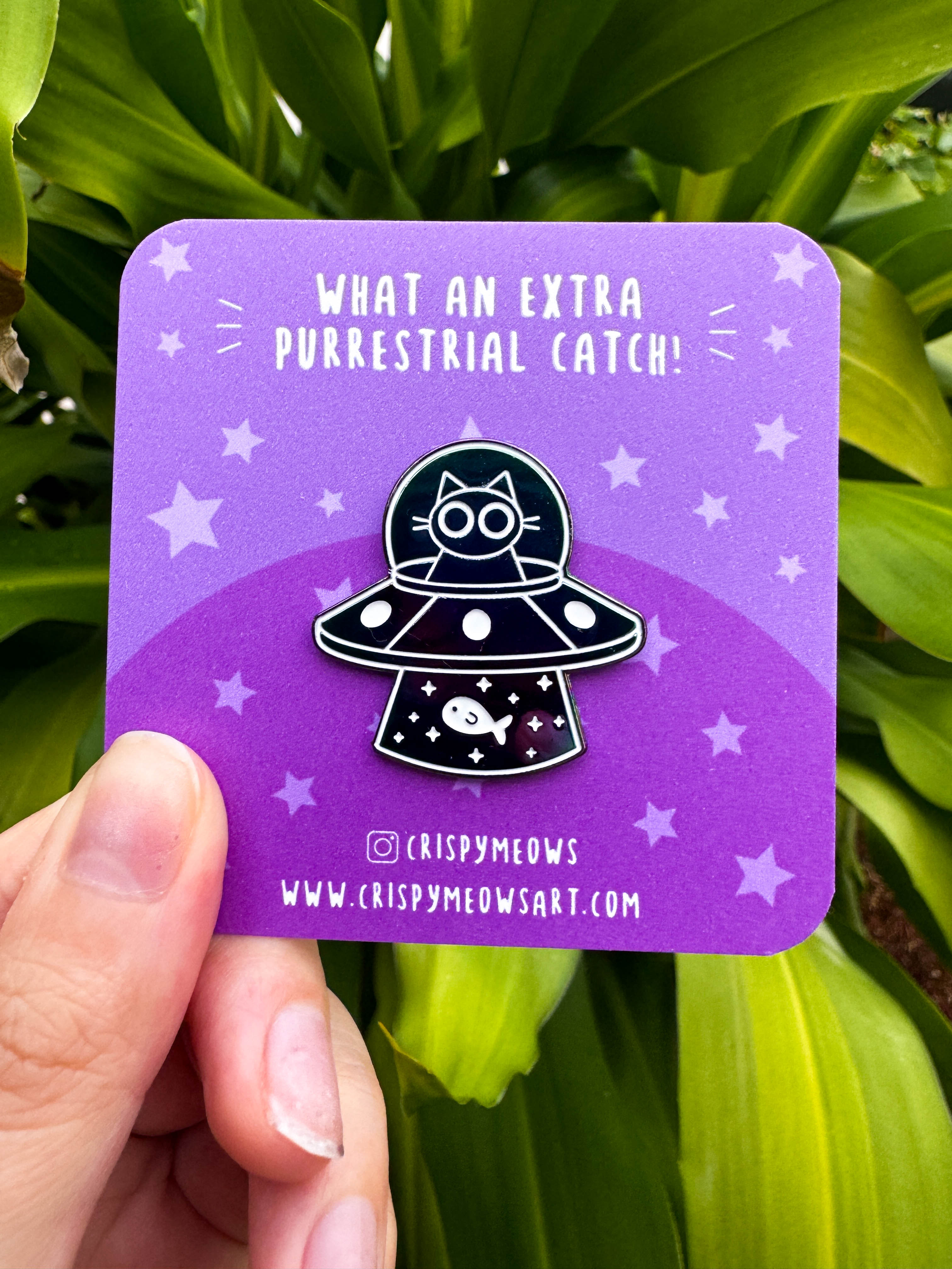 UFO Cat Enamel Pin