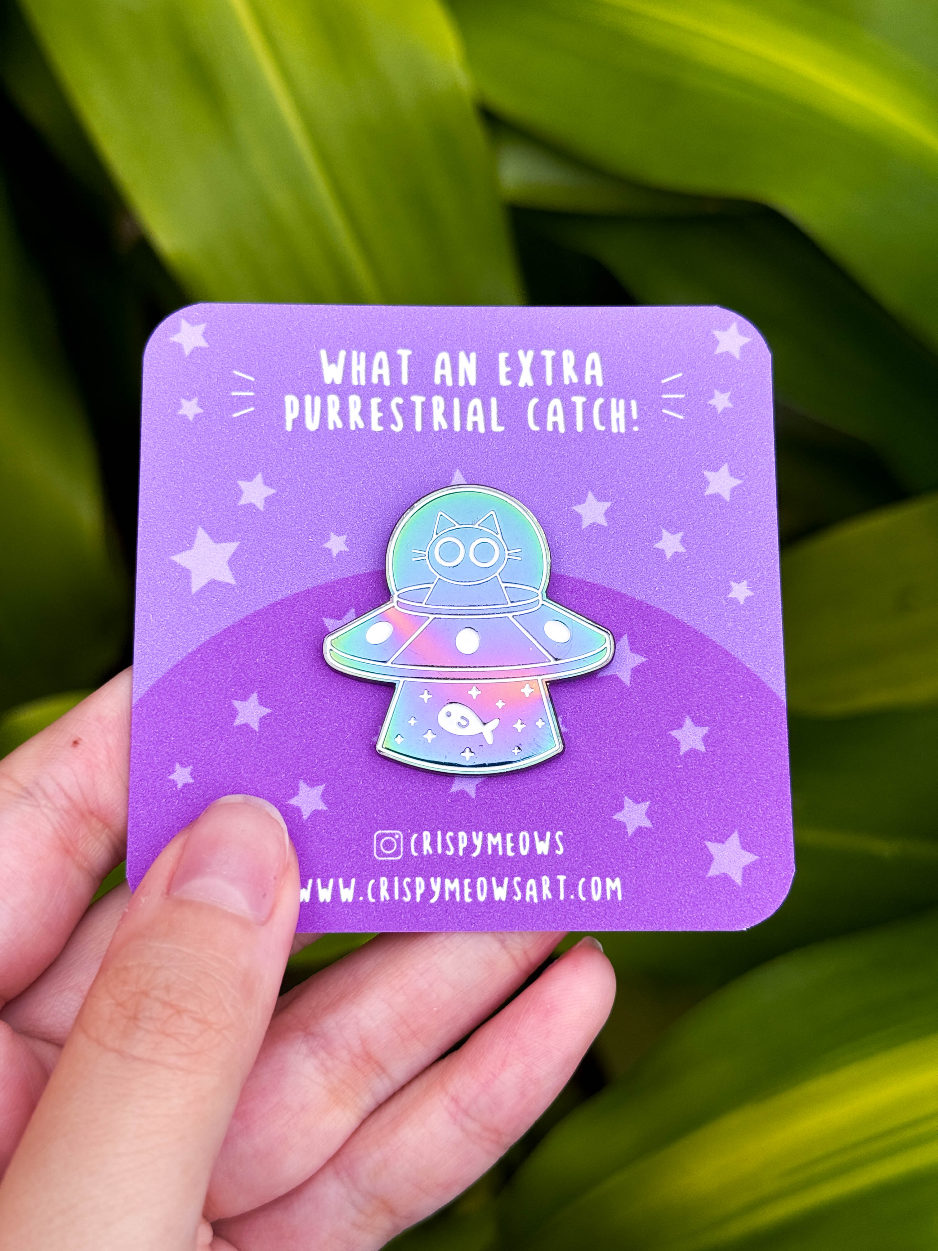 UFO Cat Enamel Pin