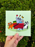 Grocery Shopping Spree, 5x5 Print