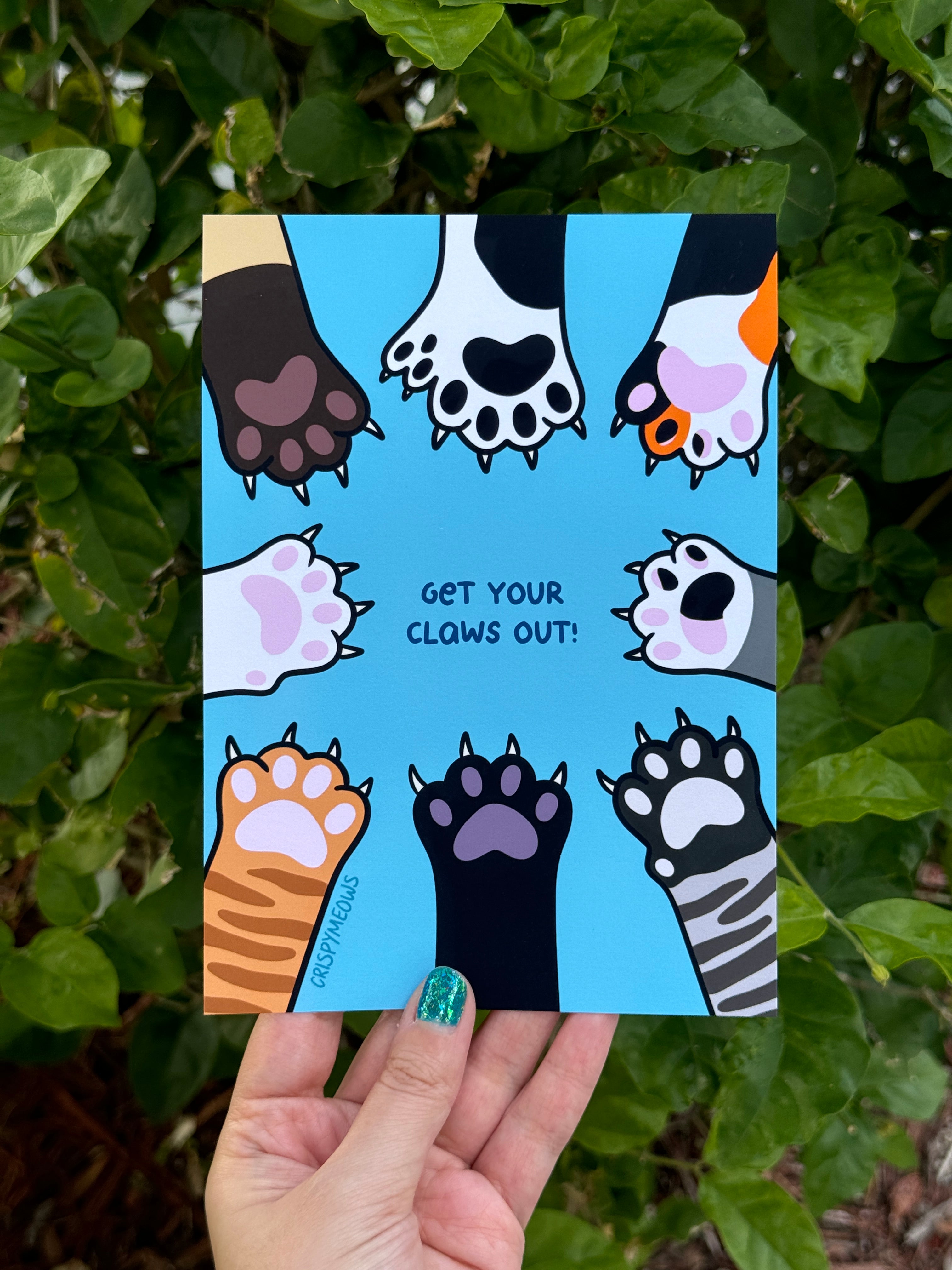Get Your Claws Out, 5 x 7 Print