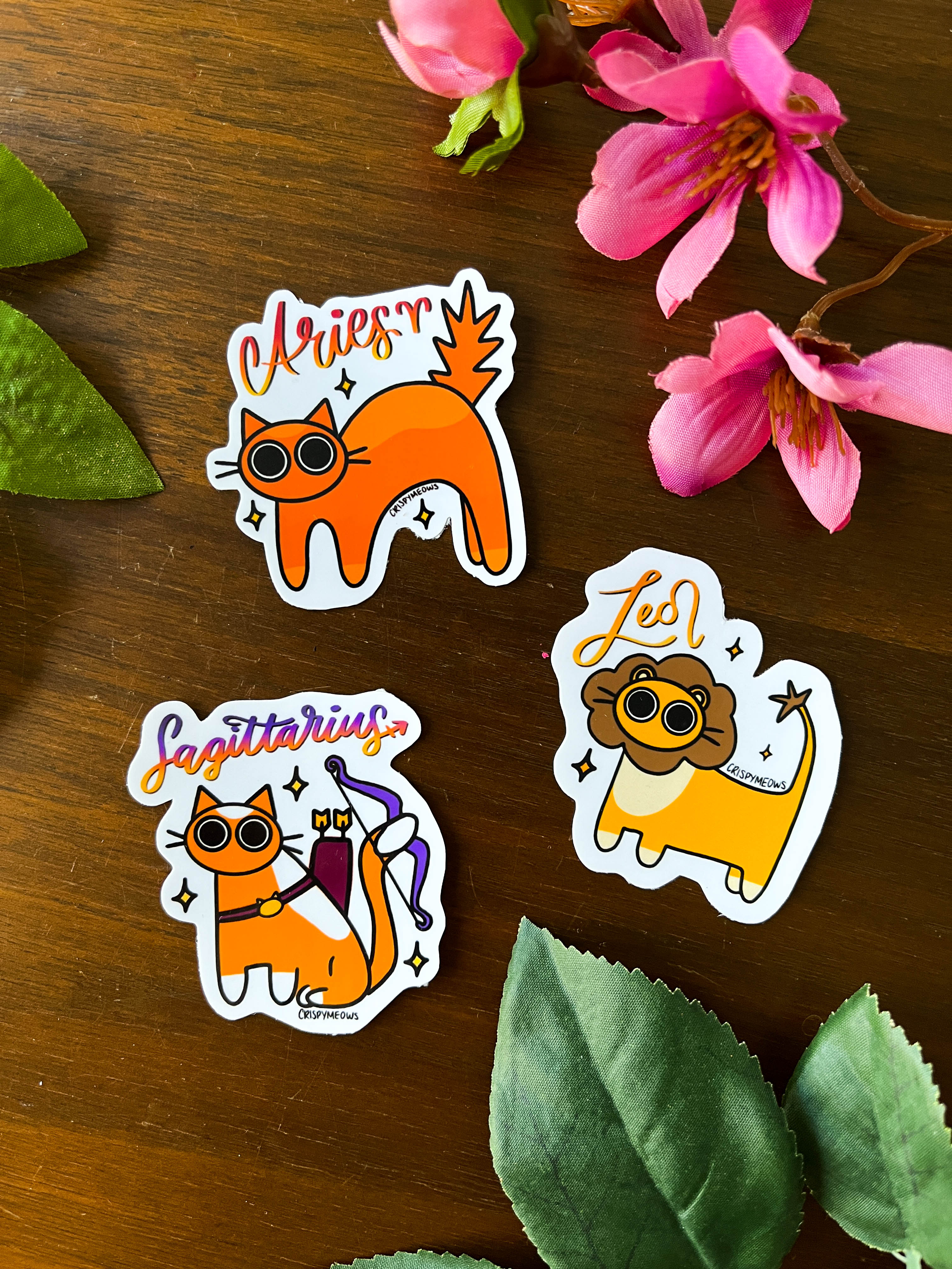 Zodiac Cat Stickers