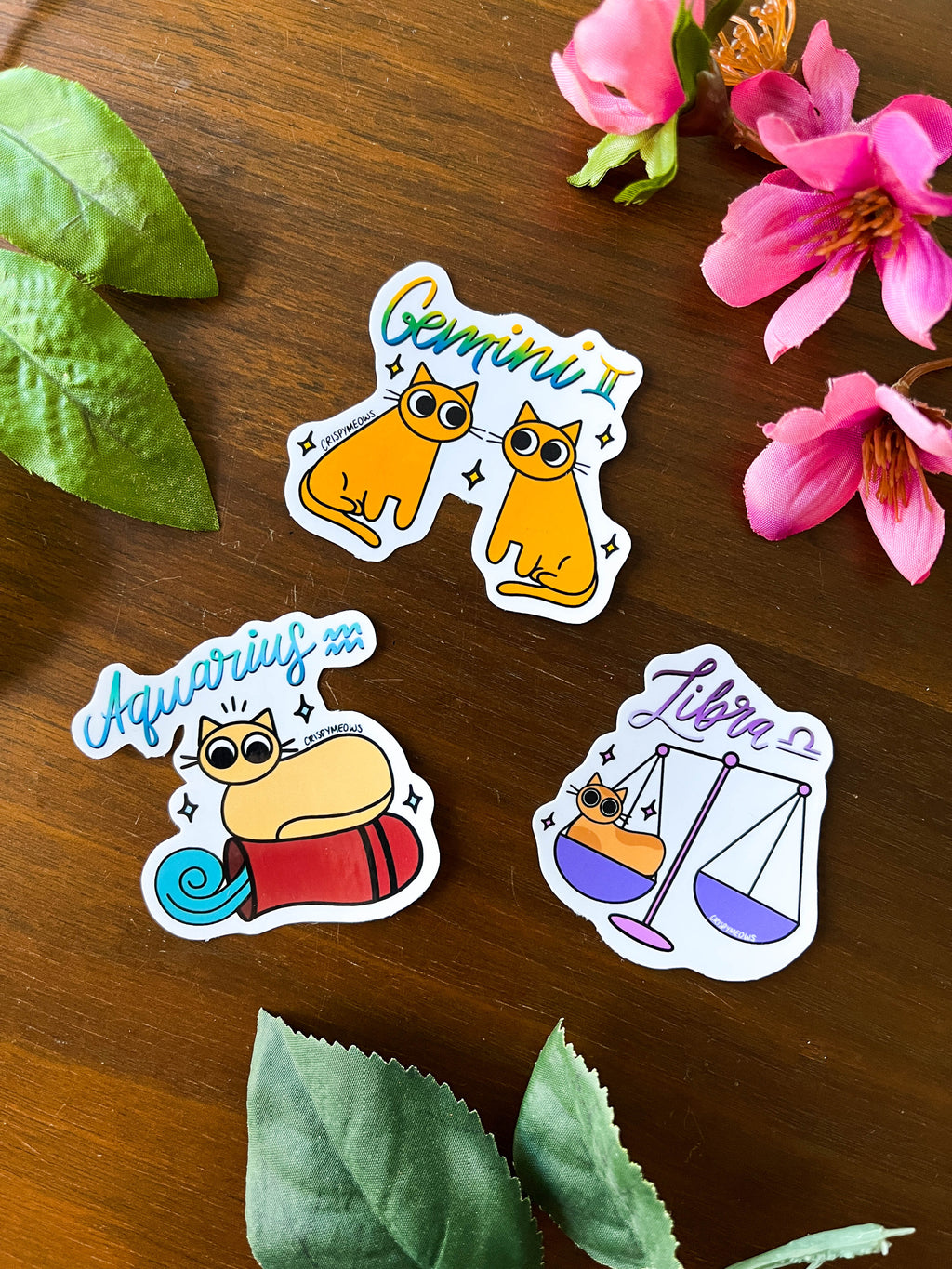 Zodiac Cat Stickers