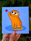 Scottish Fold Kitty, 5x5 Print