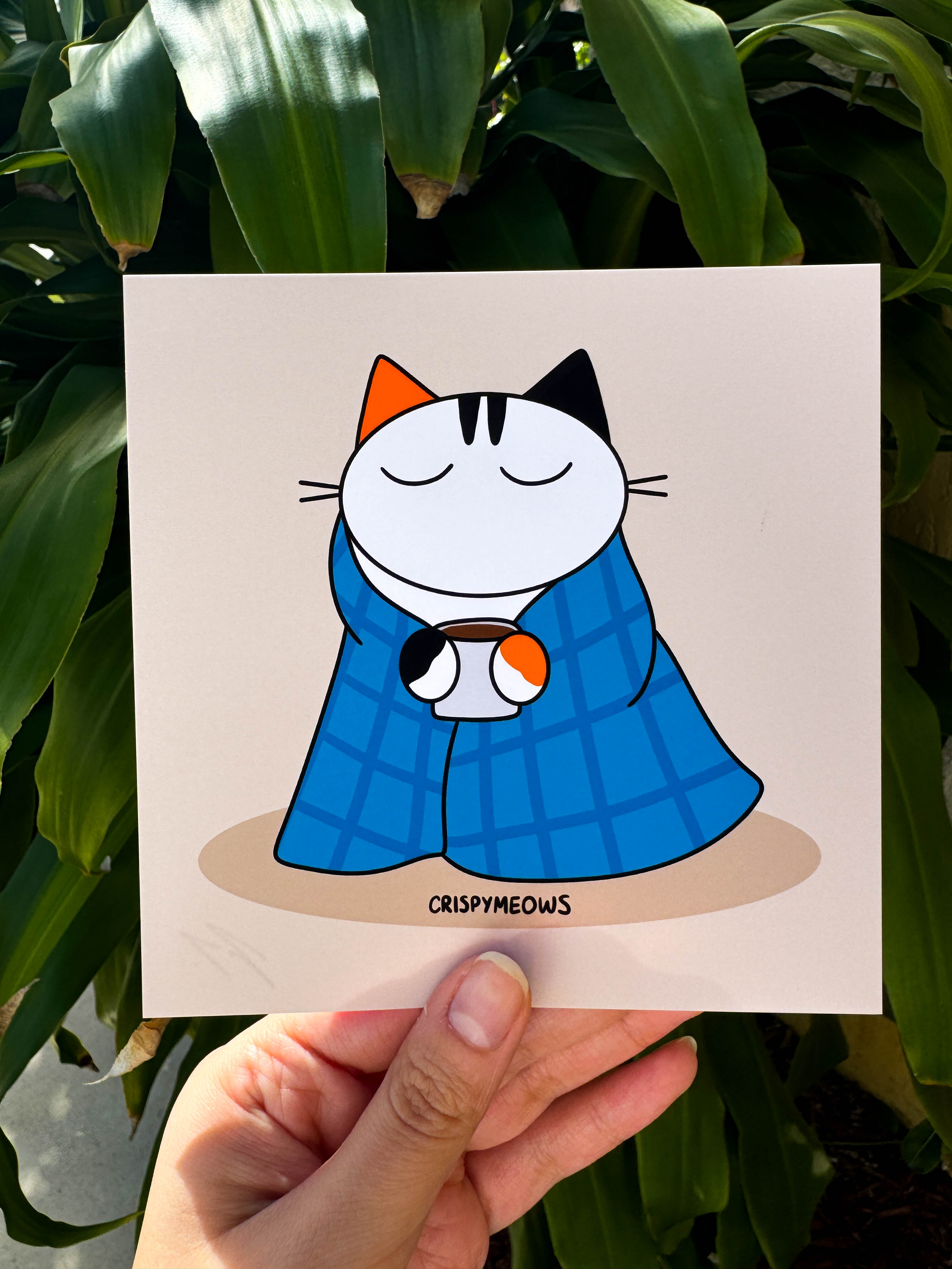 Wrapped Up & Cozy, 5x5 Print