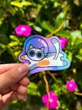 Let's Go To Meowter Space Sticker
