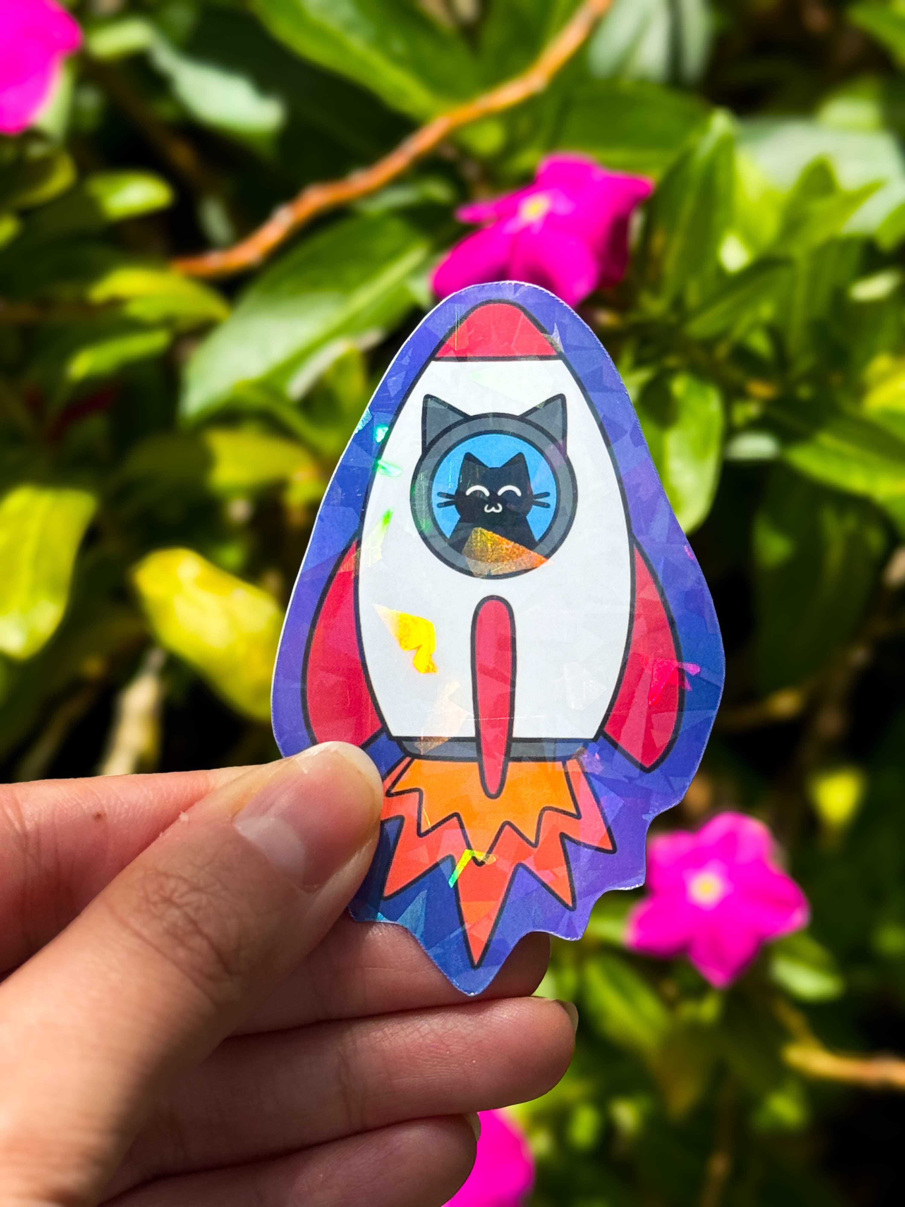 Rocket Cat Sticker
