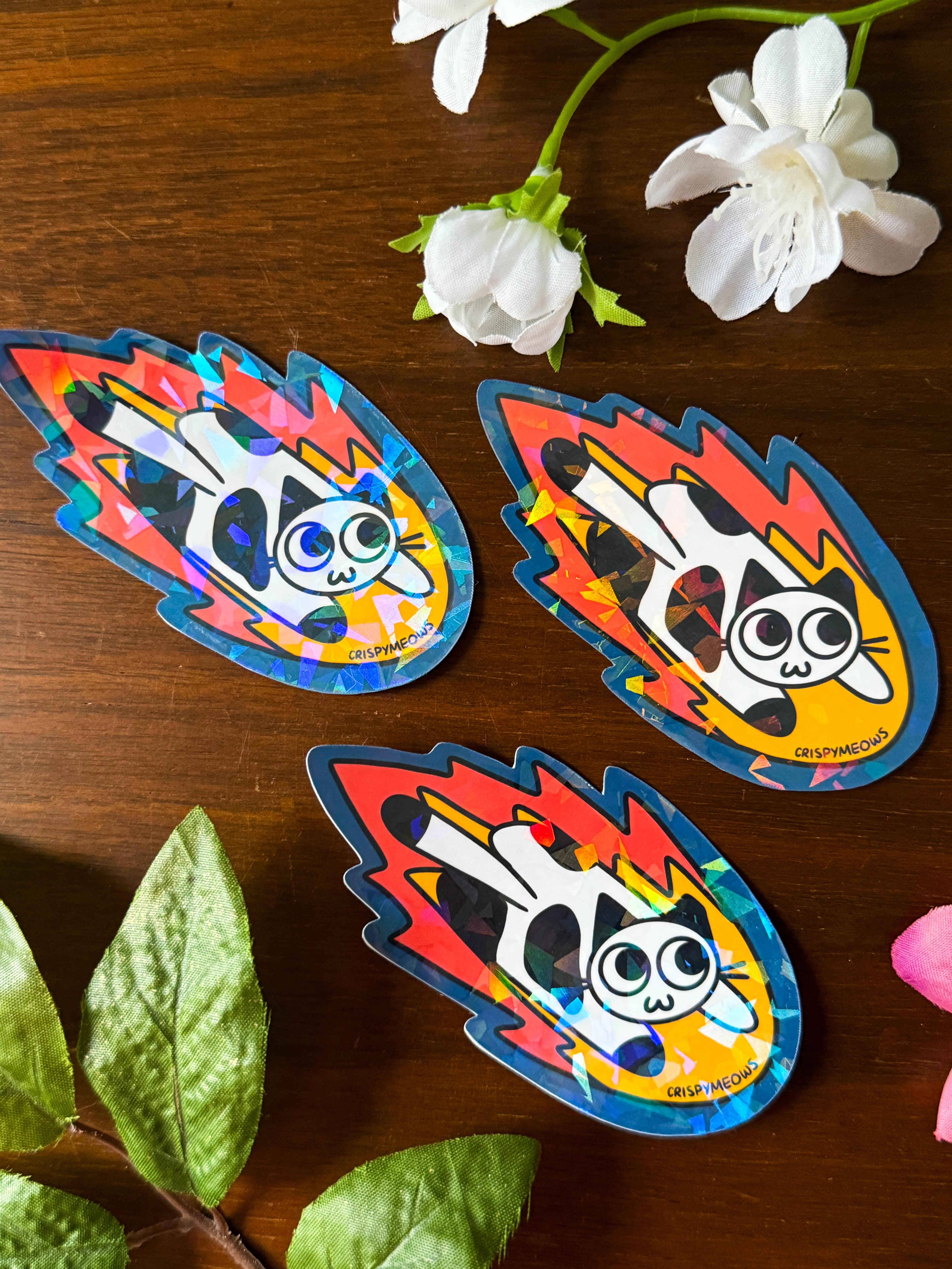 Meteor Cat Sticker