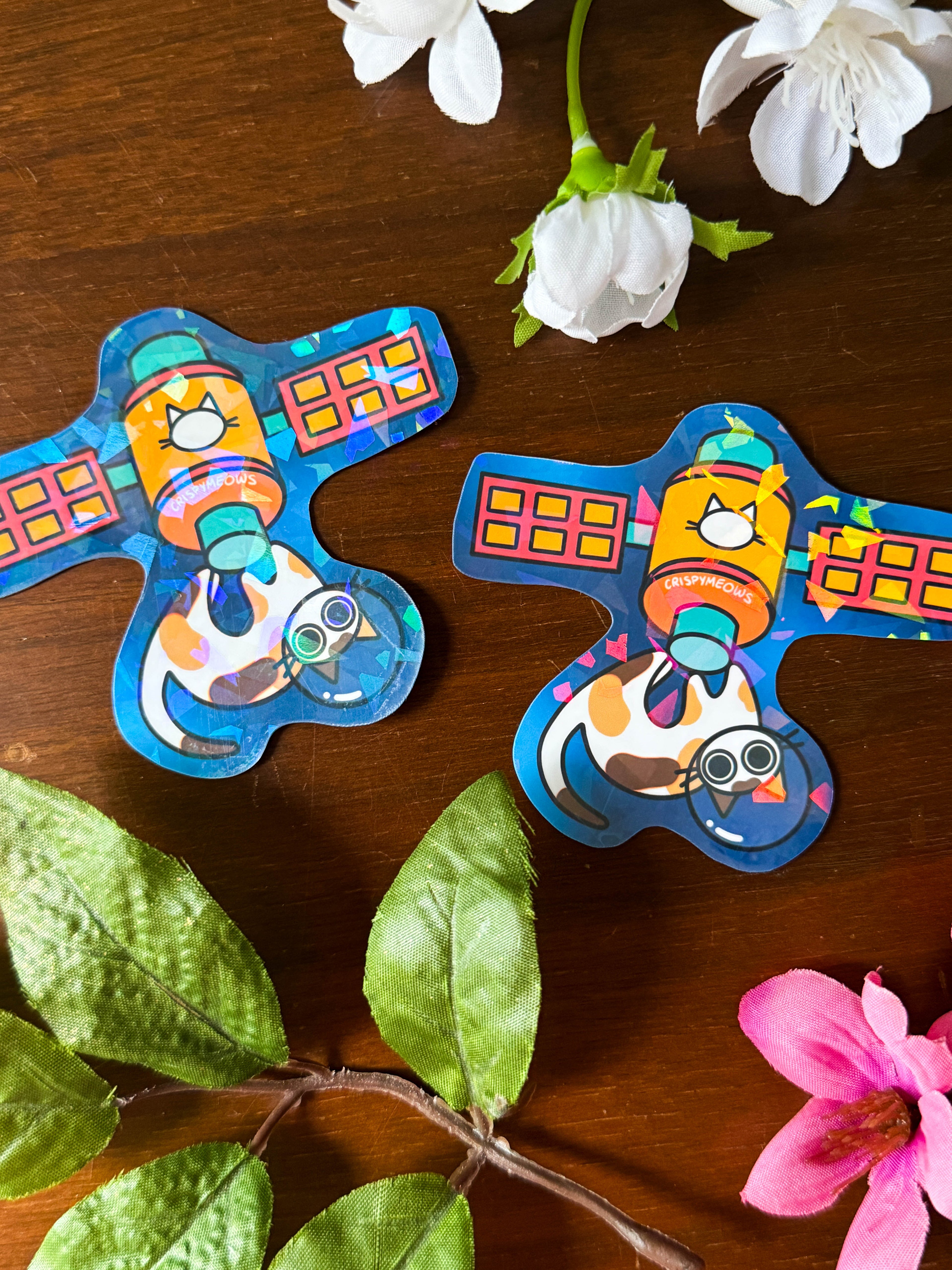 Satellite Cat Sticker