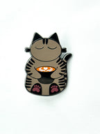 Latte Cat Enamel Pin