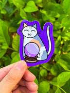 Cat's Crystal Ball Sticker