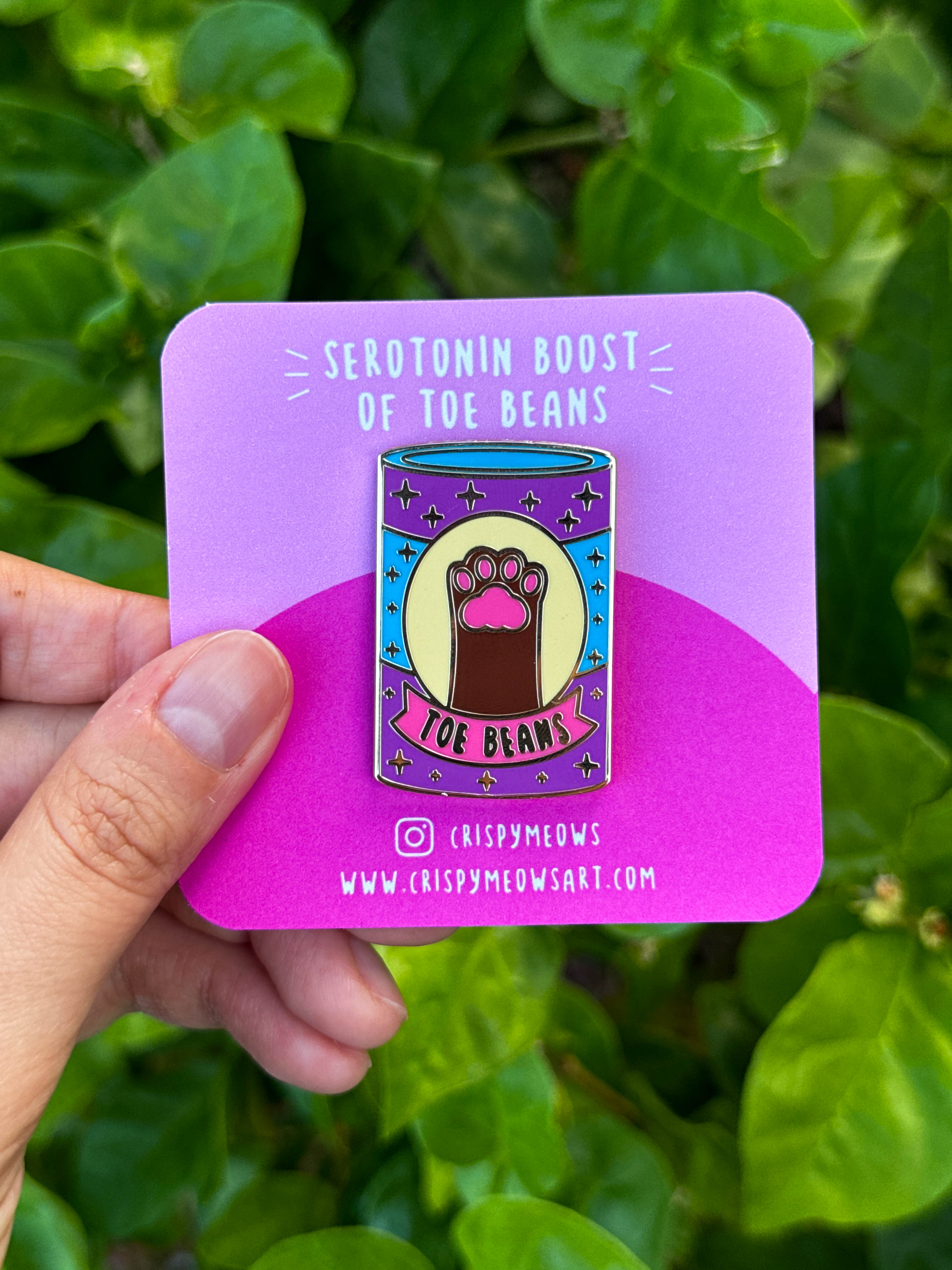 Toe Beans Enamel Pin