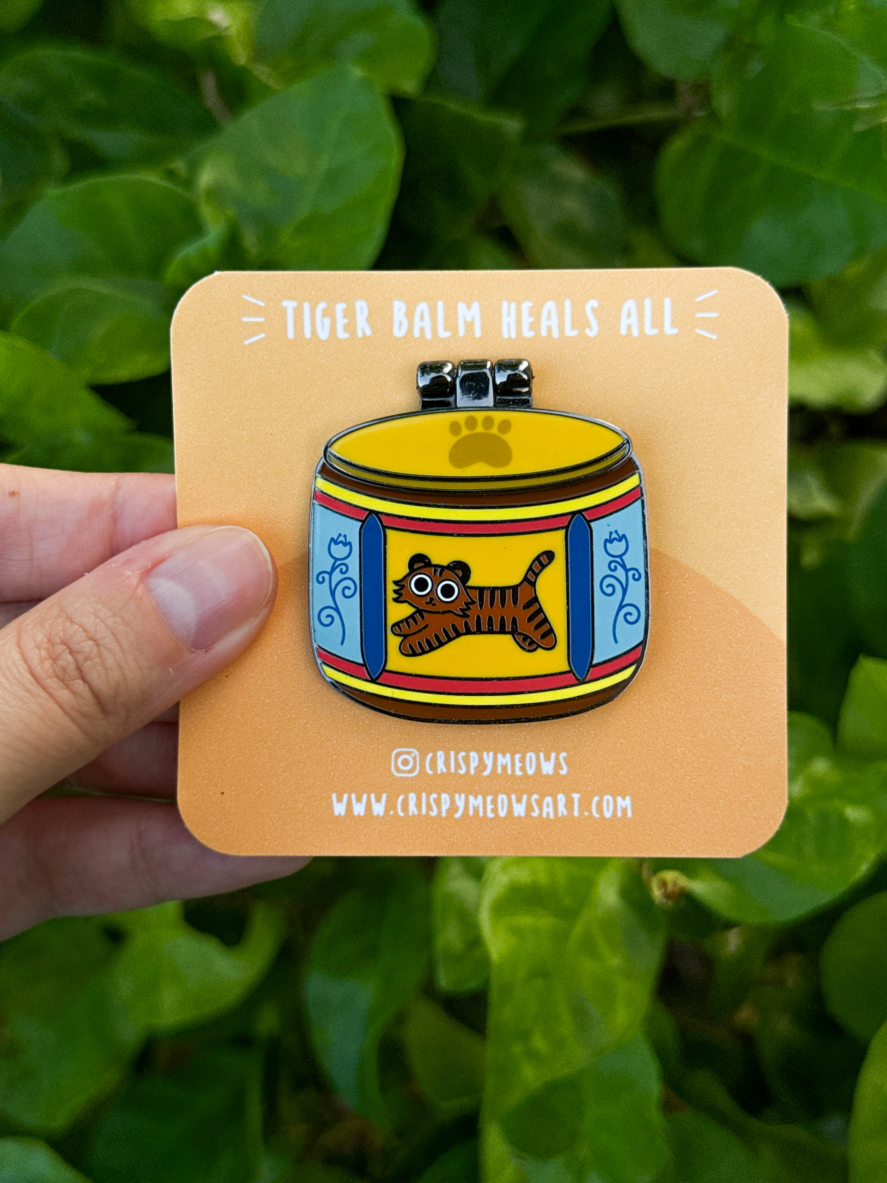 Tiger Balm Enamel Pin