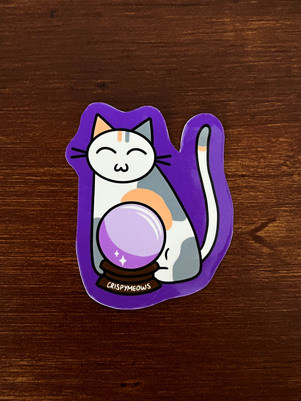 Cat's Crystal Ball Sticker