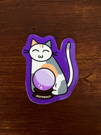 Cat's Crystal Ball Sticker