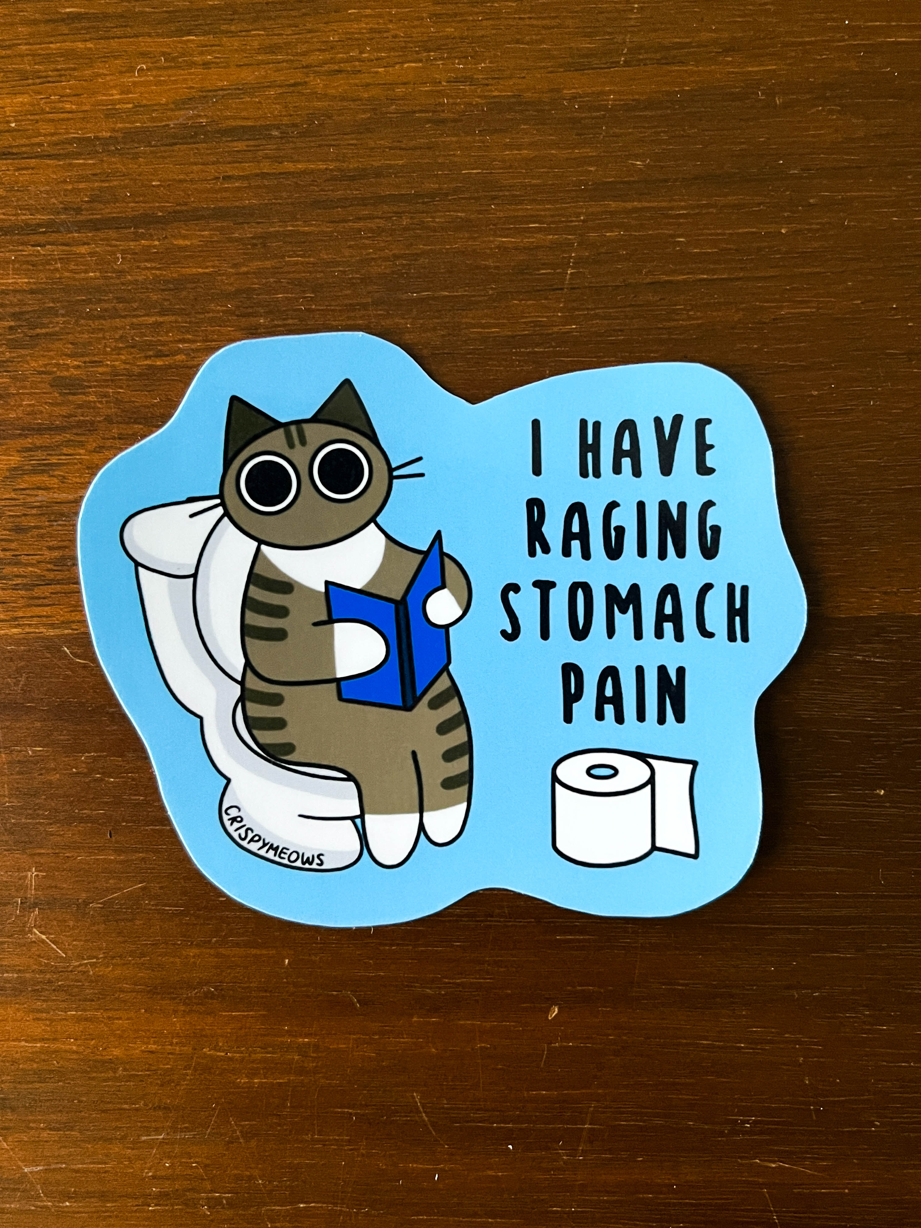 Raging Stomach Pain Sticker