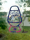 Lava Lamp Cat Suncatcher Window Sticker