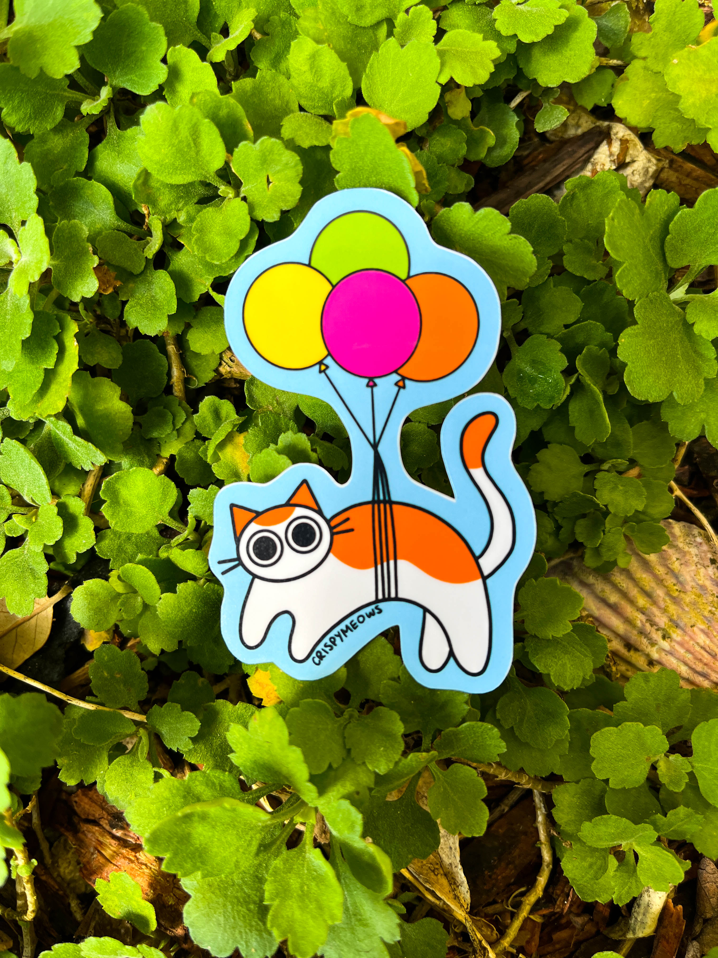 Balloon Cat Sticker