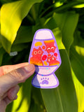 Lava Lamp Kitty Sticker