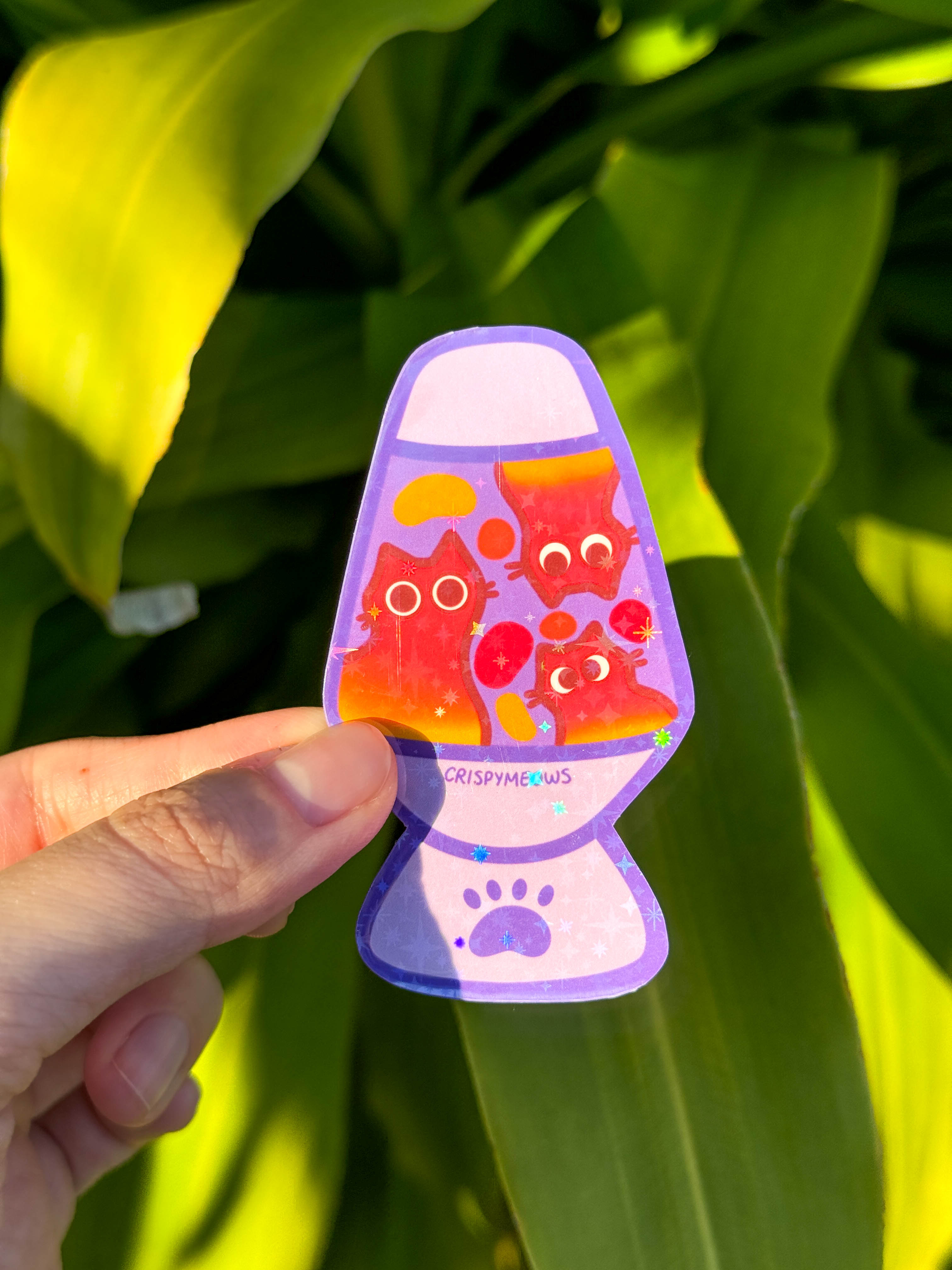 Lava Lamp Kitty Sticker