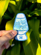 Lava Lamp Kitty Sticker