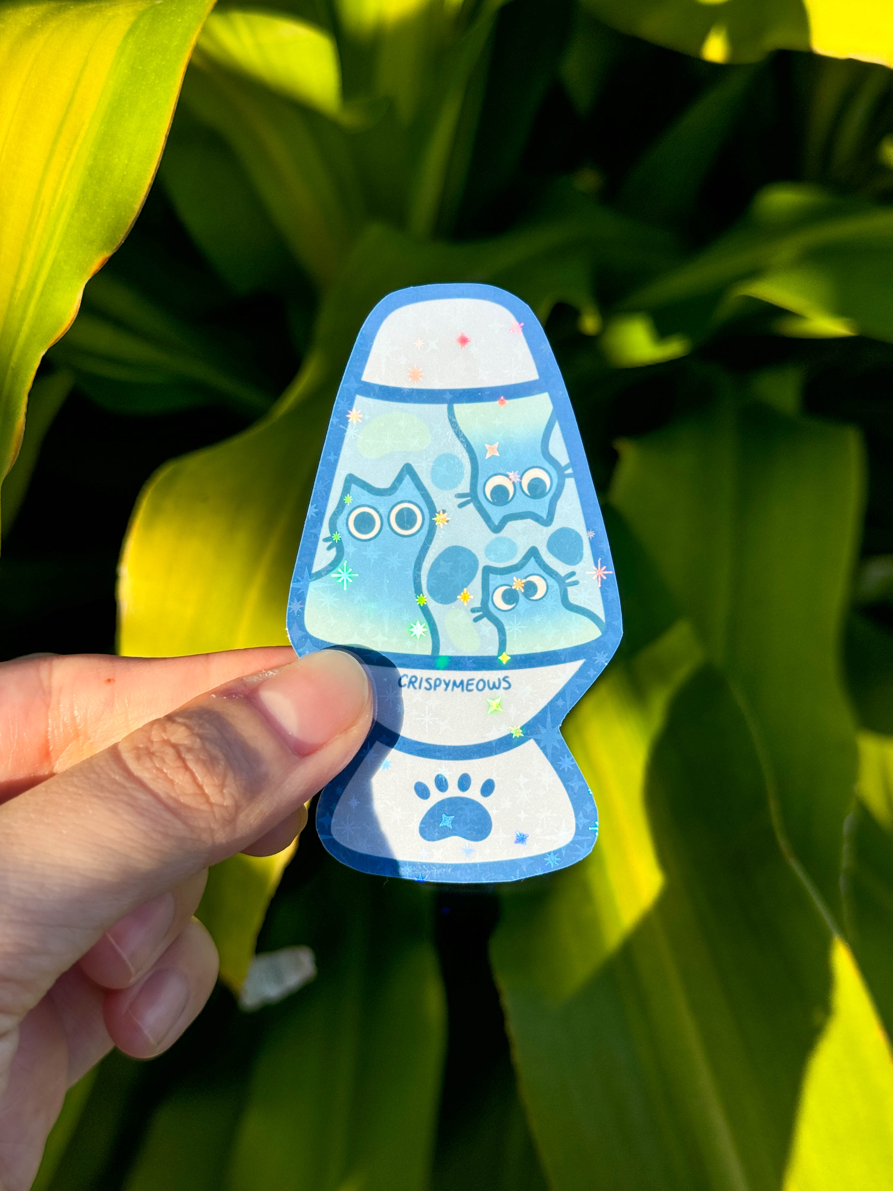 Lava Lamp Kitty Sticker