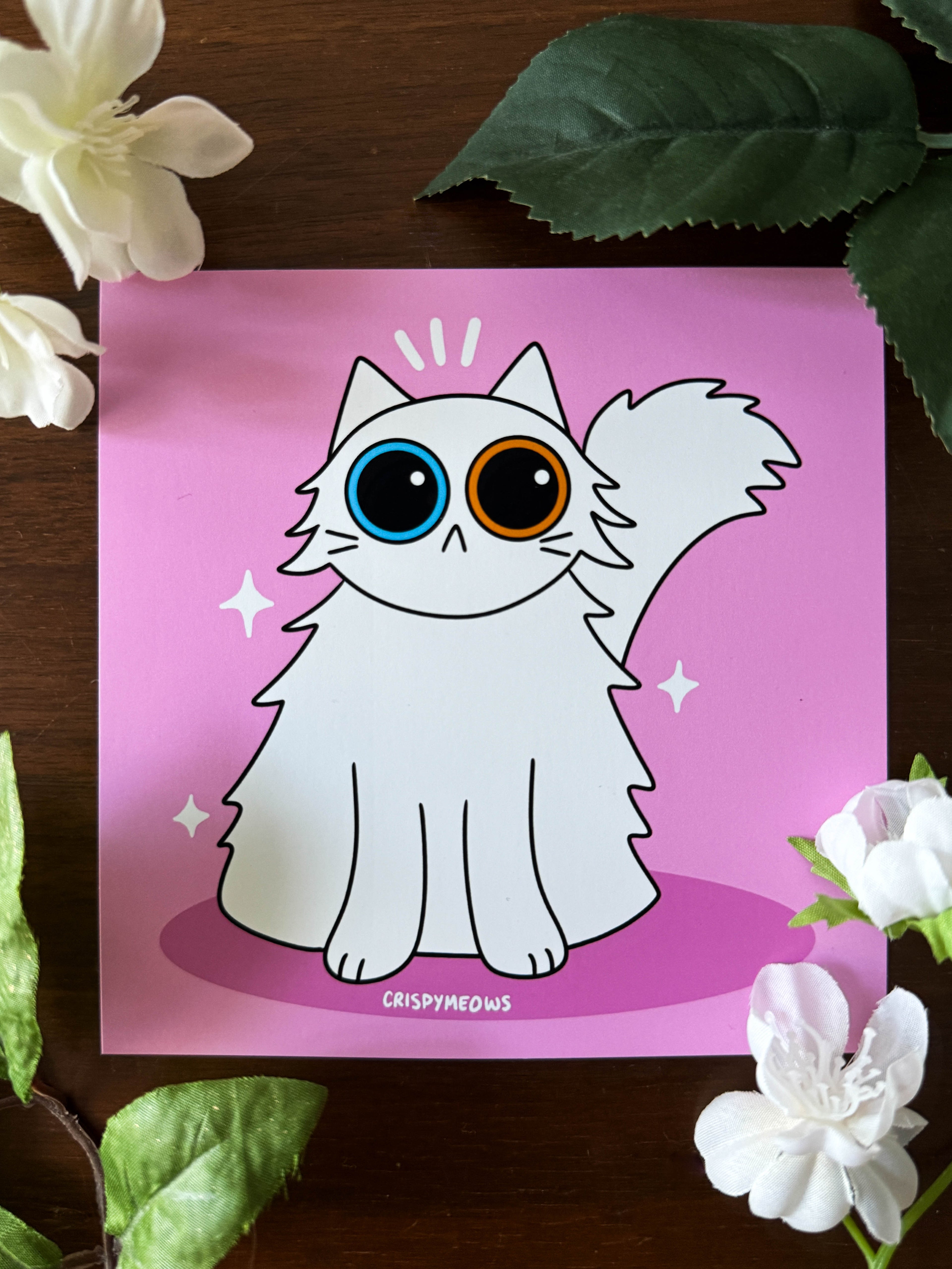 Persian Cat Print, 5x5 Print
