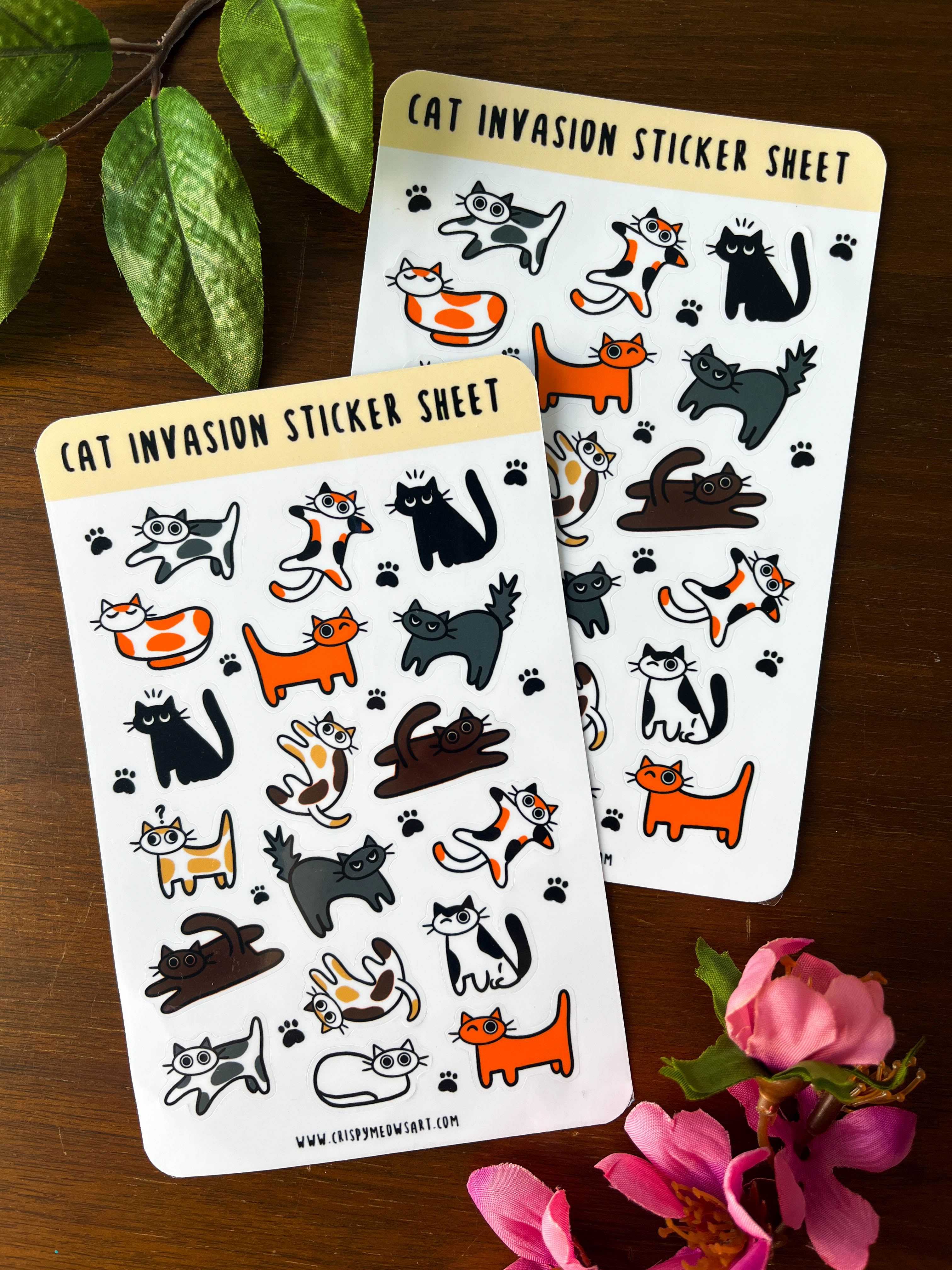 Cat Invasion Sticker Sheet