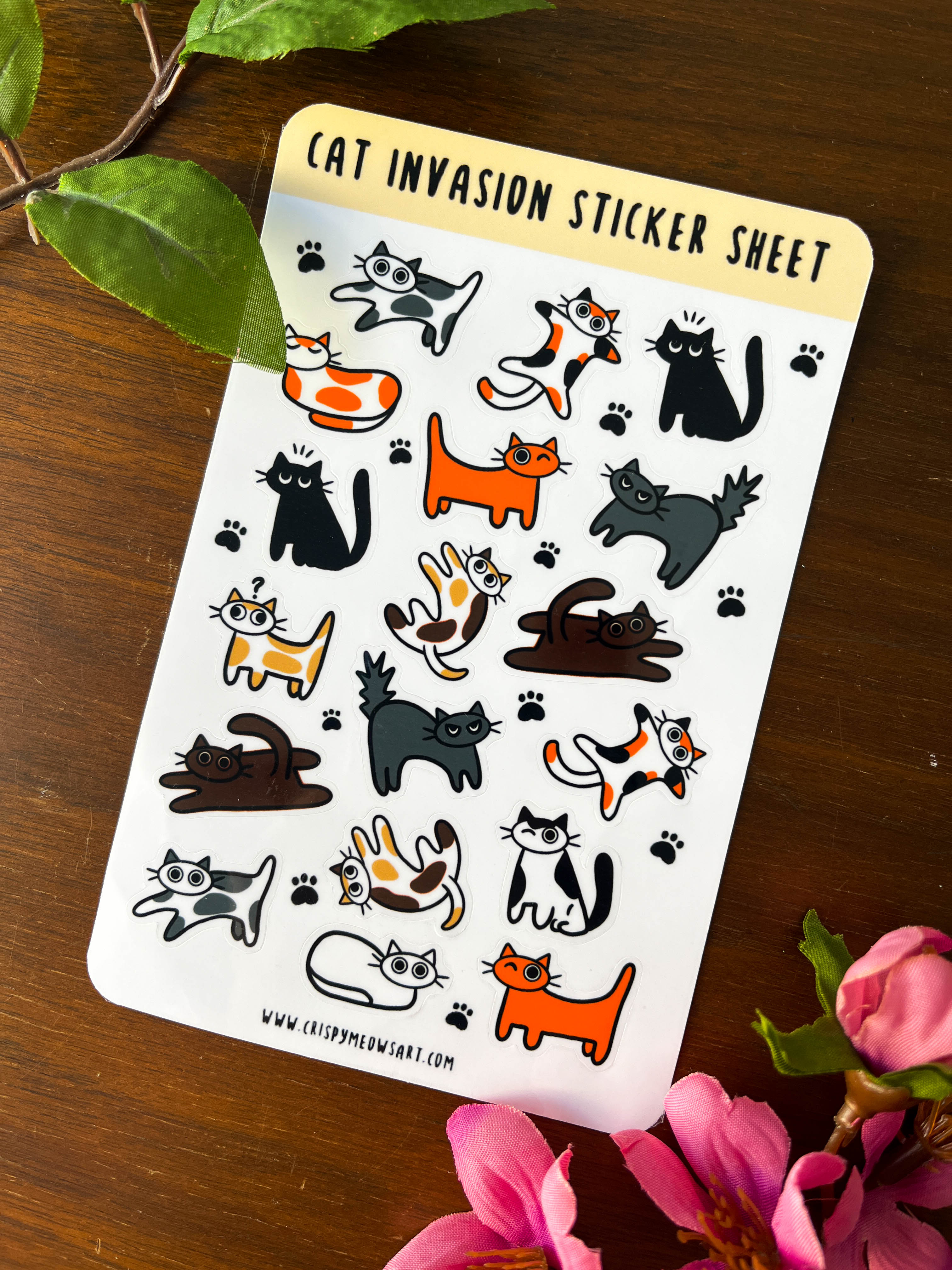 Cat Invasion Sticker Sheet