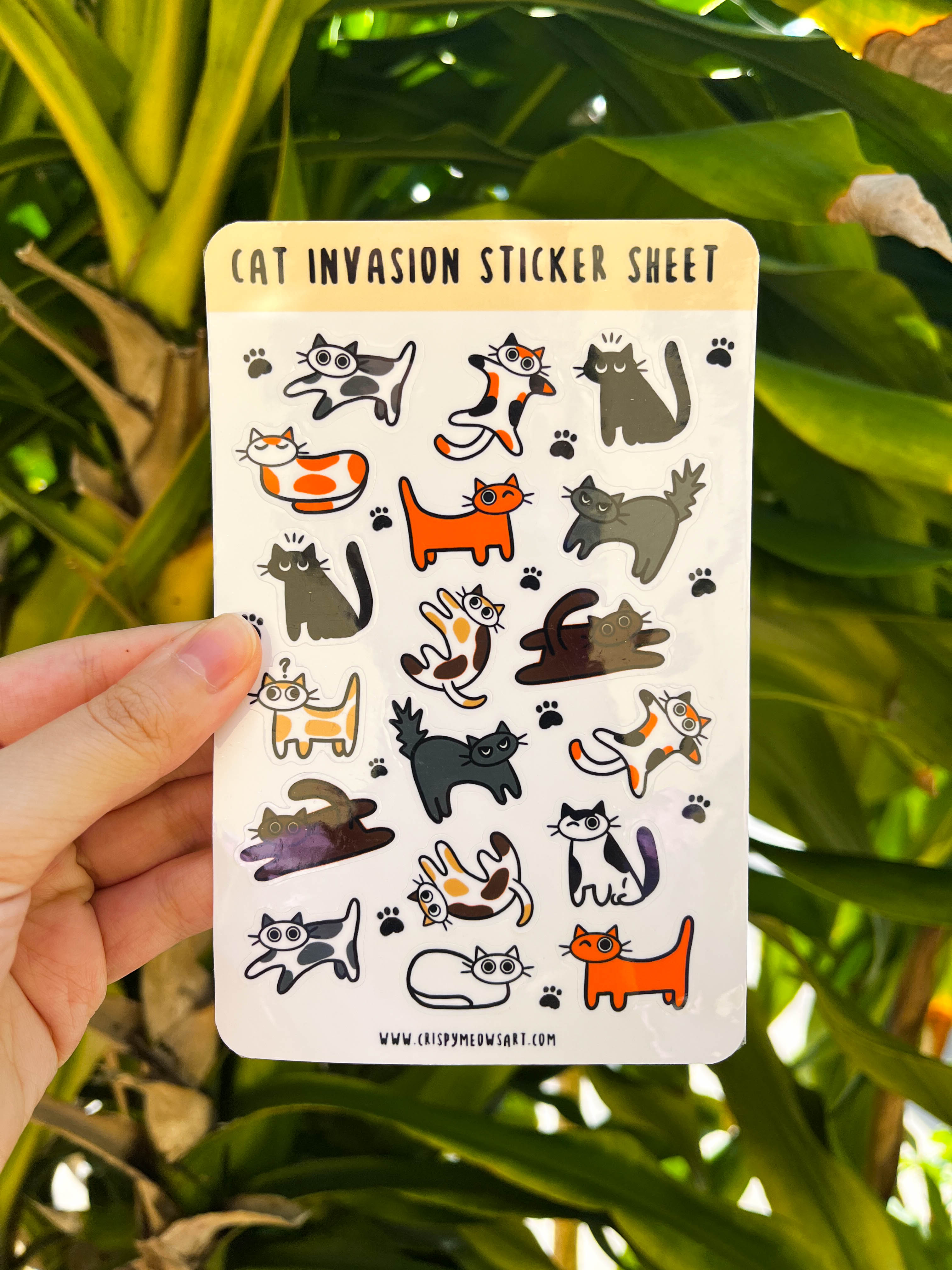 Cat Invasion Sticker Sheet