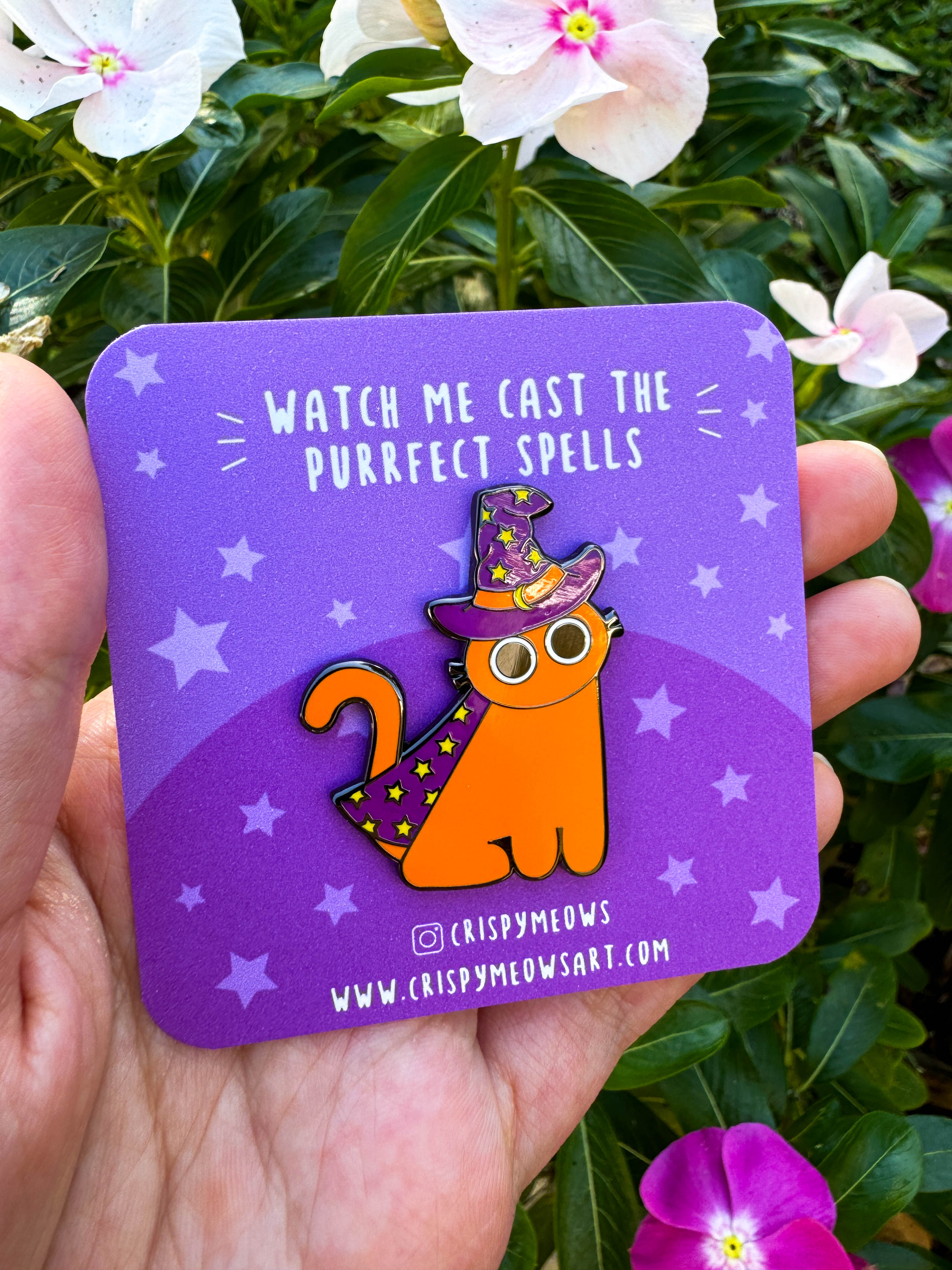 Wizard Cat Enamel Pin