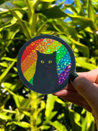 Pride Cat Glitter Sticker