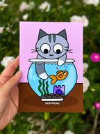 Here Fishy Fishy! Print