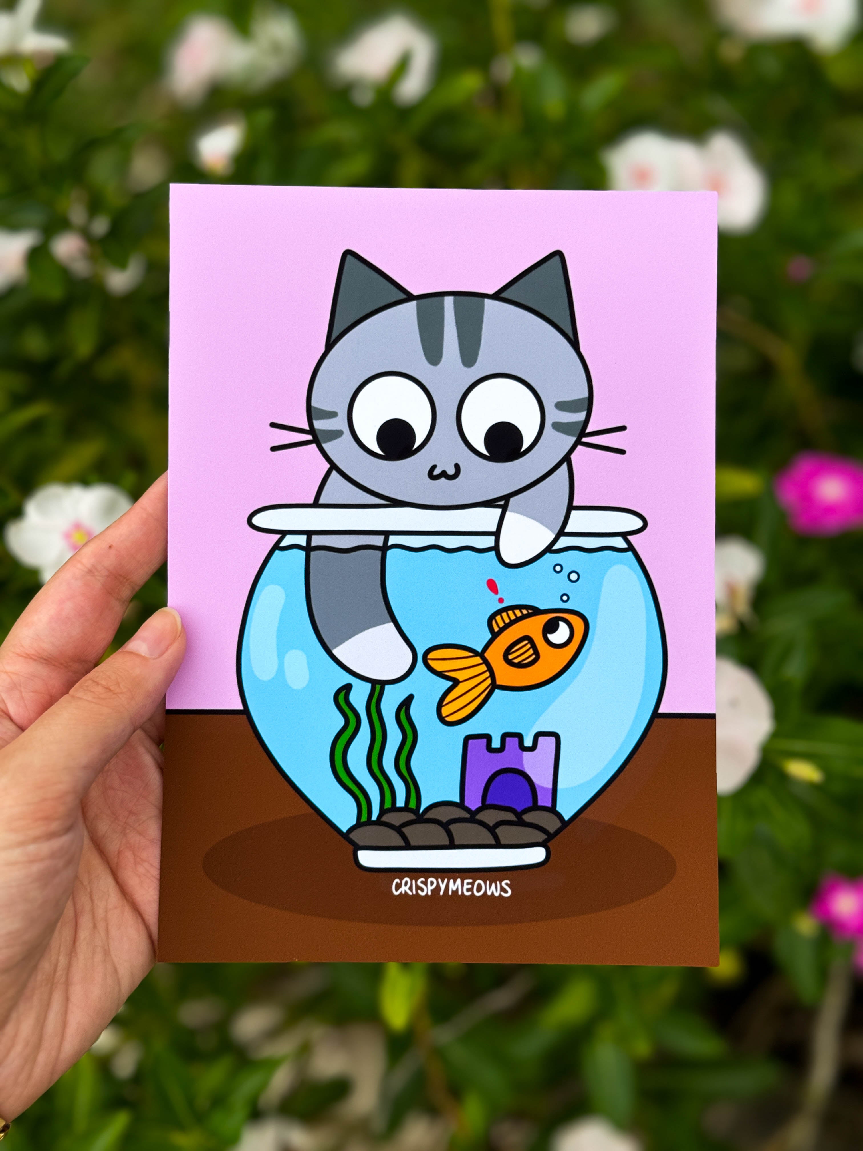 Here Fishy Fishy! Print