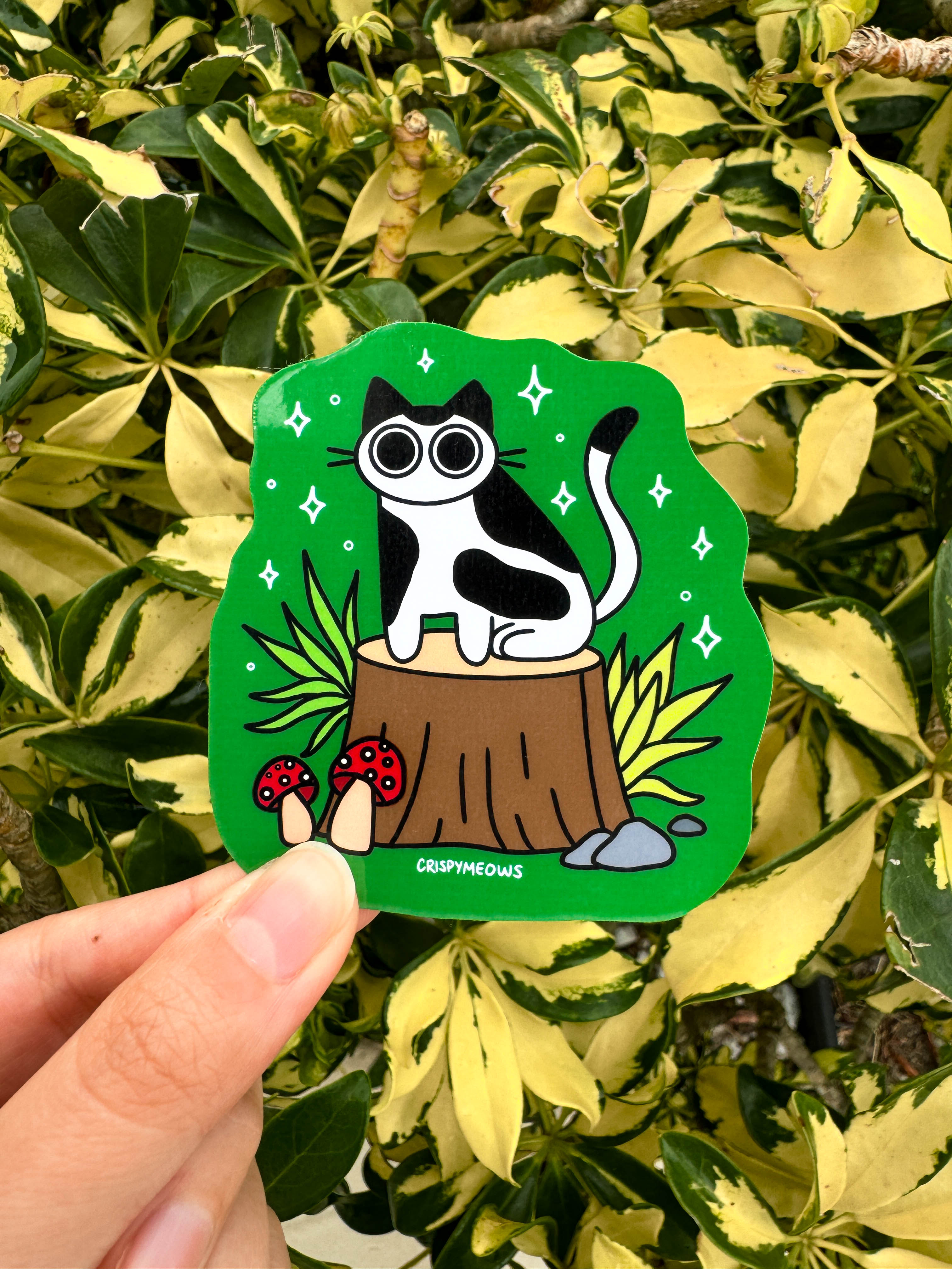 Meowgical Forest Sticker