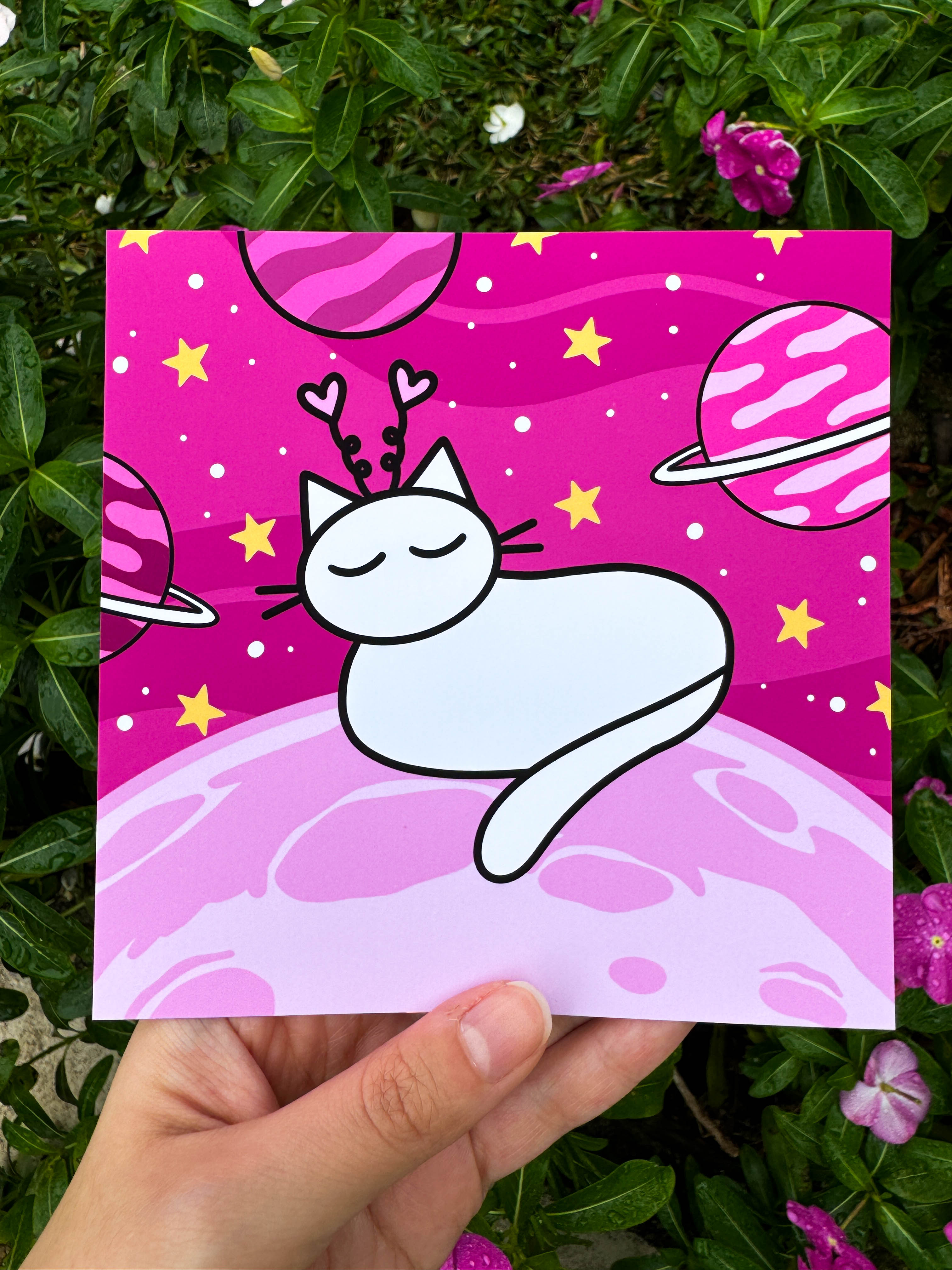 Space Cats 5 x 5 Prints