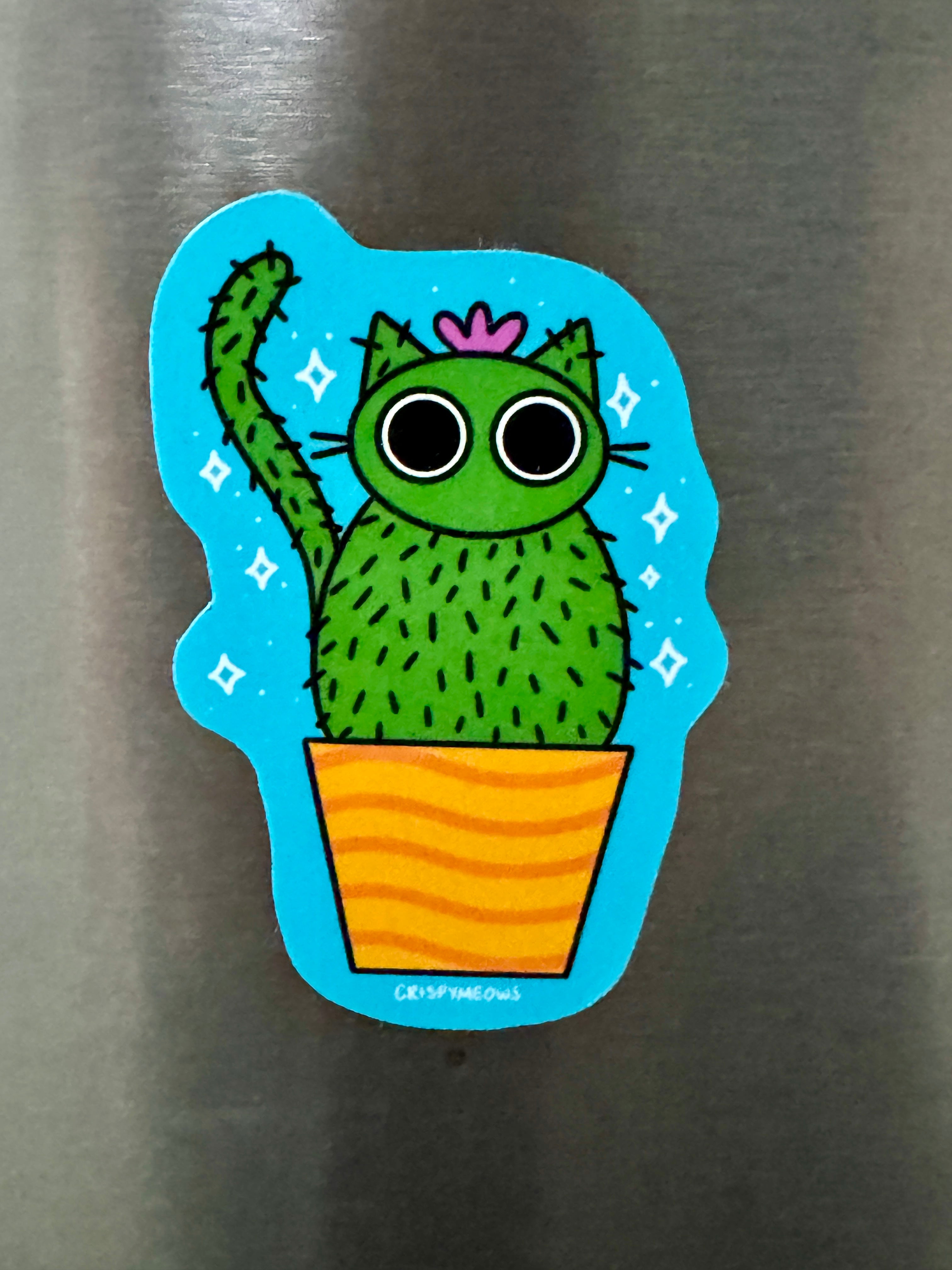 Cactus Cat Magnet