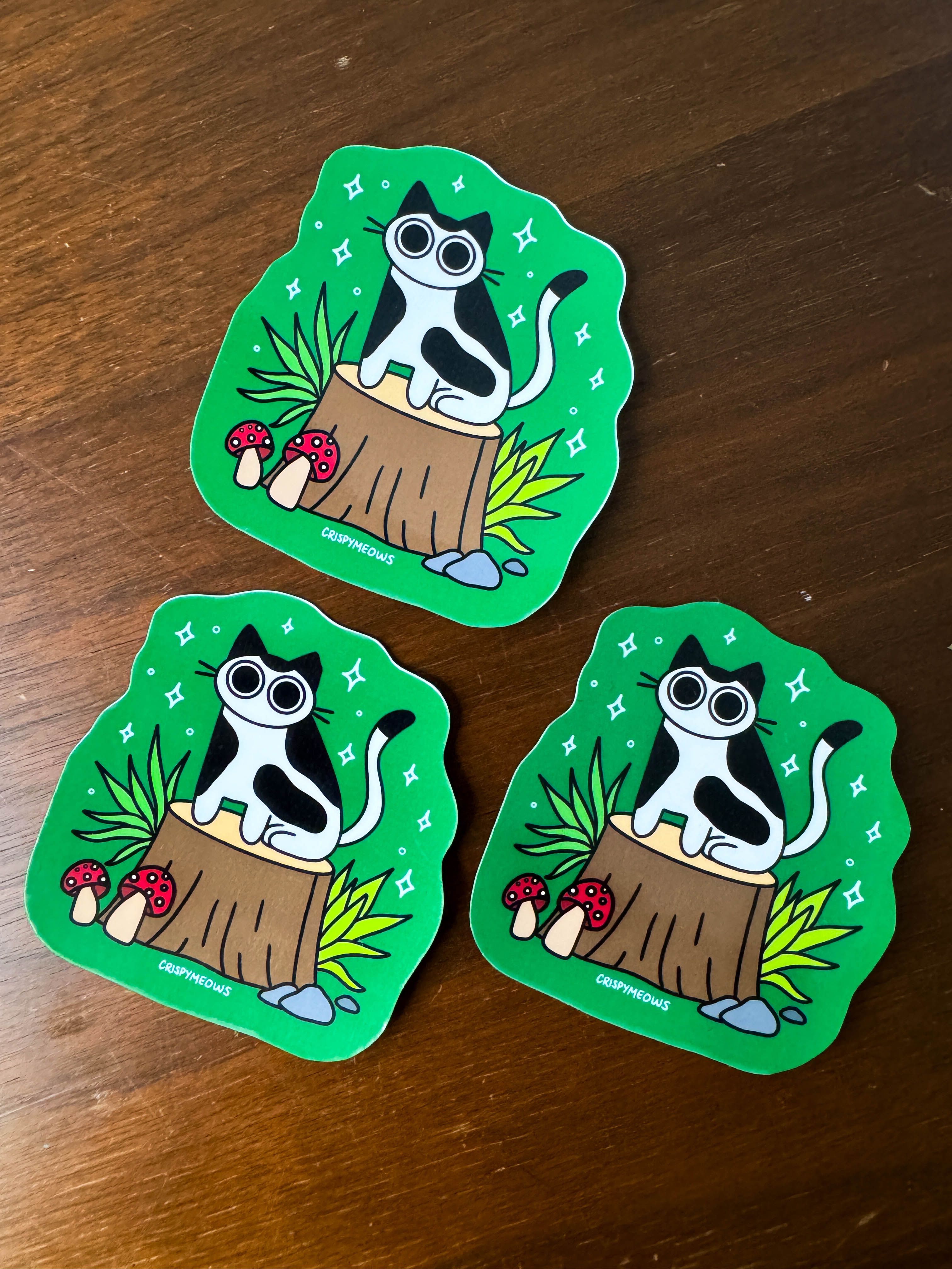 Meowgical Forest Sticker