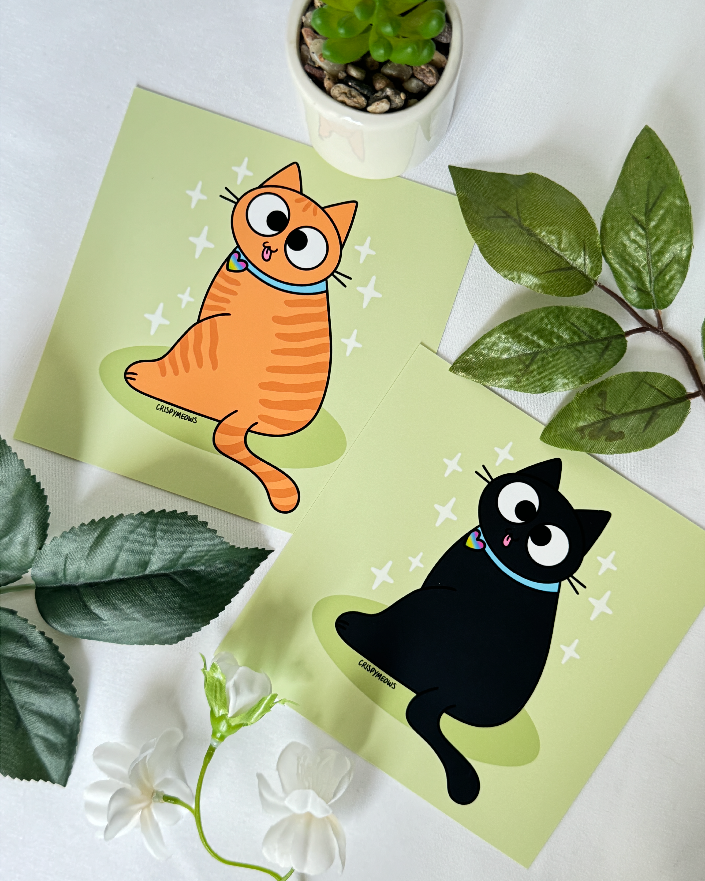 Blep Cats, 5 x 5 Print