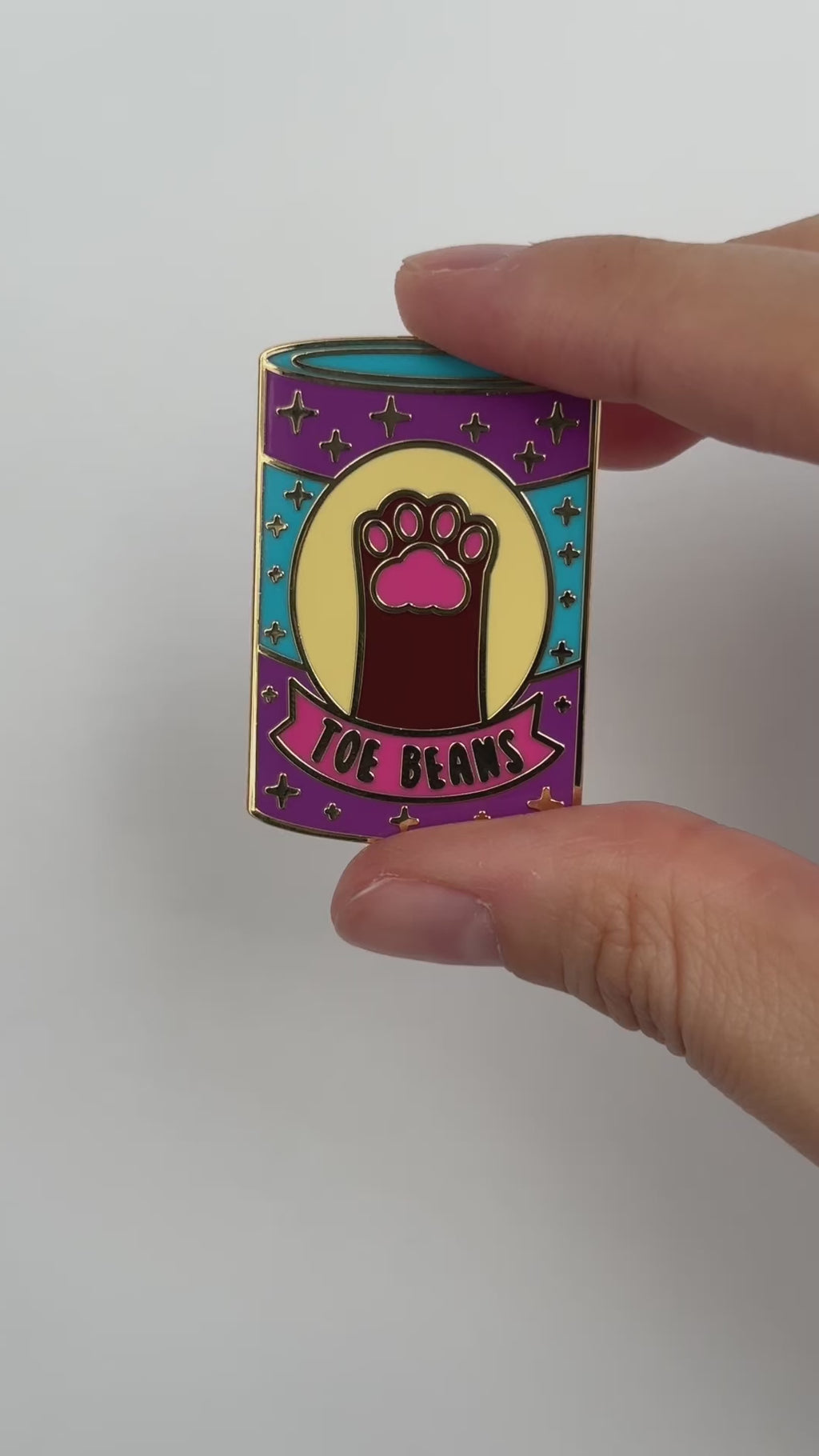 Toe Beans Enamel Pin