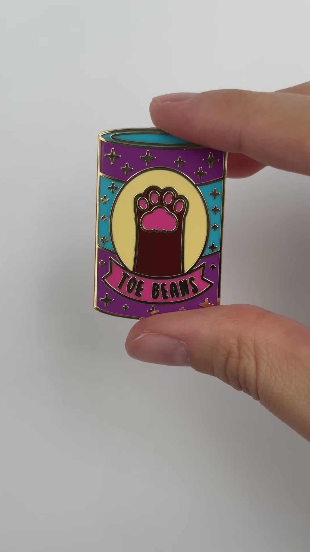 Toe Beans Enamel Pin
