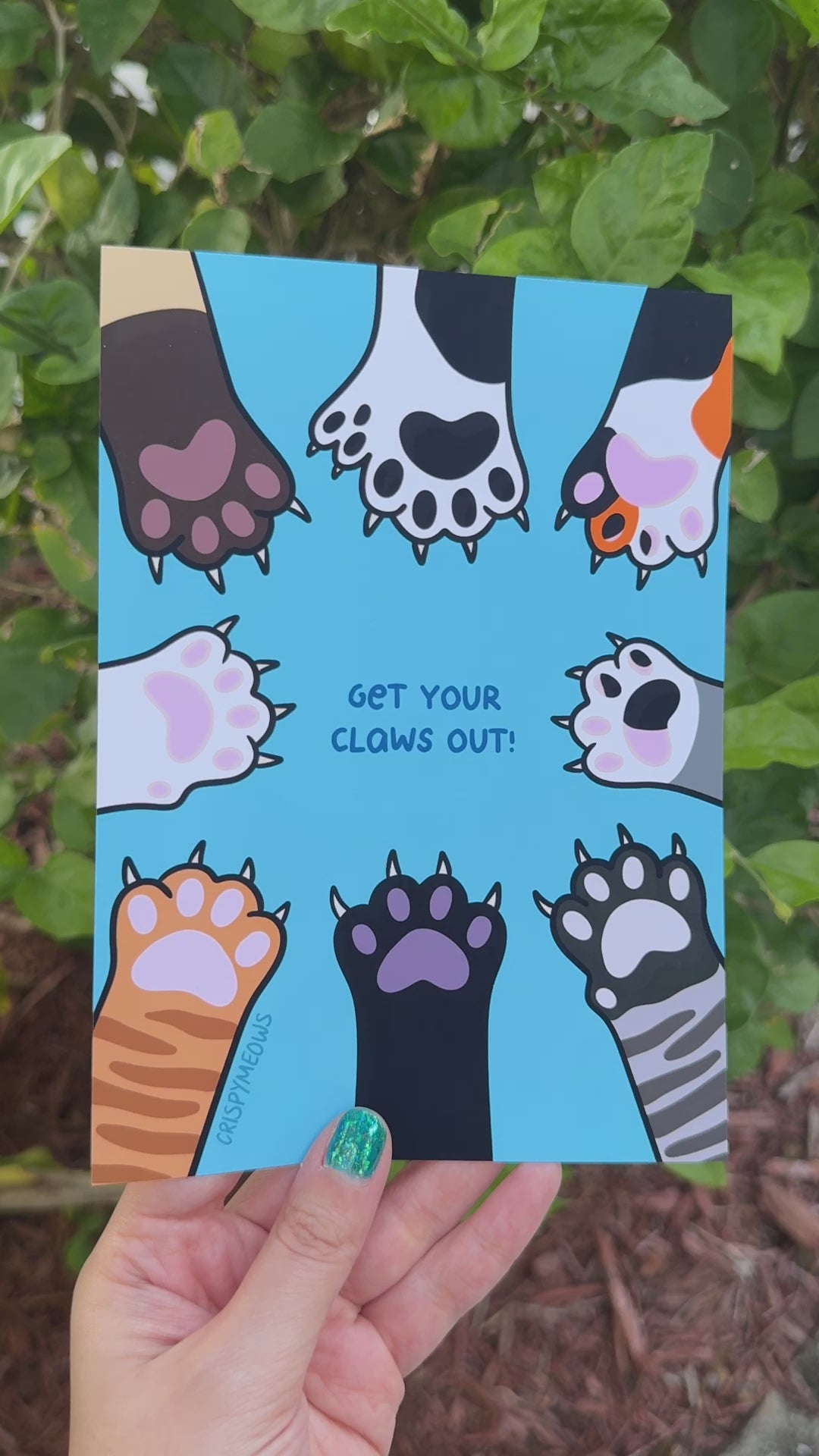 Get Your Claws Out, 5 x 7 Print